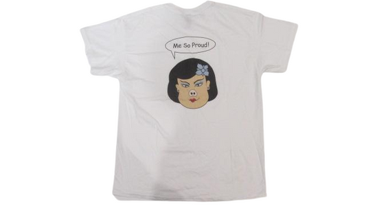 "Me So Proud" T-Shirt - Blue Flower