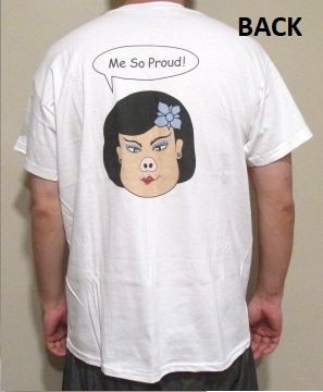 "Me So Proud" T-Shirt - Blue Flower
